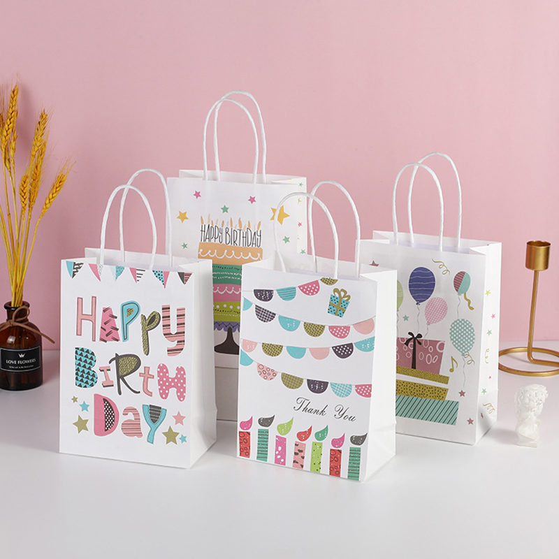 Cute Birthday Paper Packaging Bags